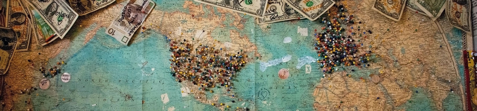 Planning a vacation on a map