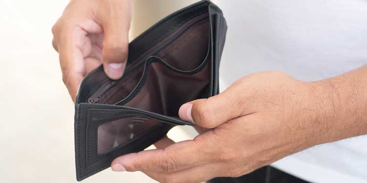 stressed about personal finances